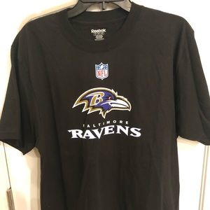 Reebok NFL logo L Black Ravens Tee